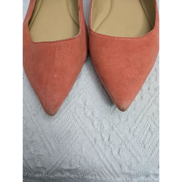 Michael Kors Coral Suede Pointed Toe Flats Size 10M - Picture 4 of 9